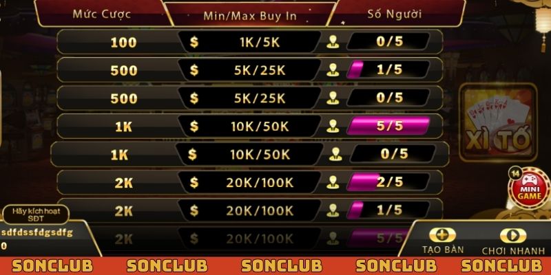 Giải trí cùng game bài Xì Tố với thiết kế giao diện ấn tượng